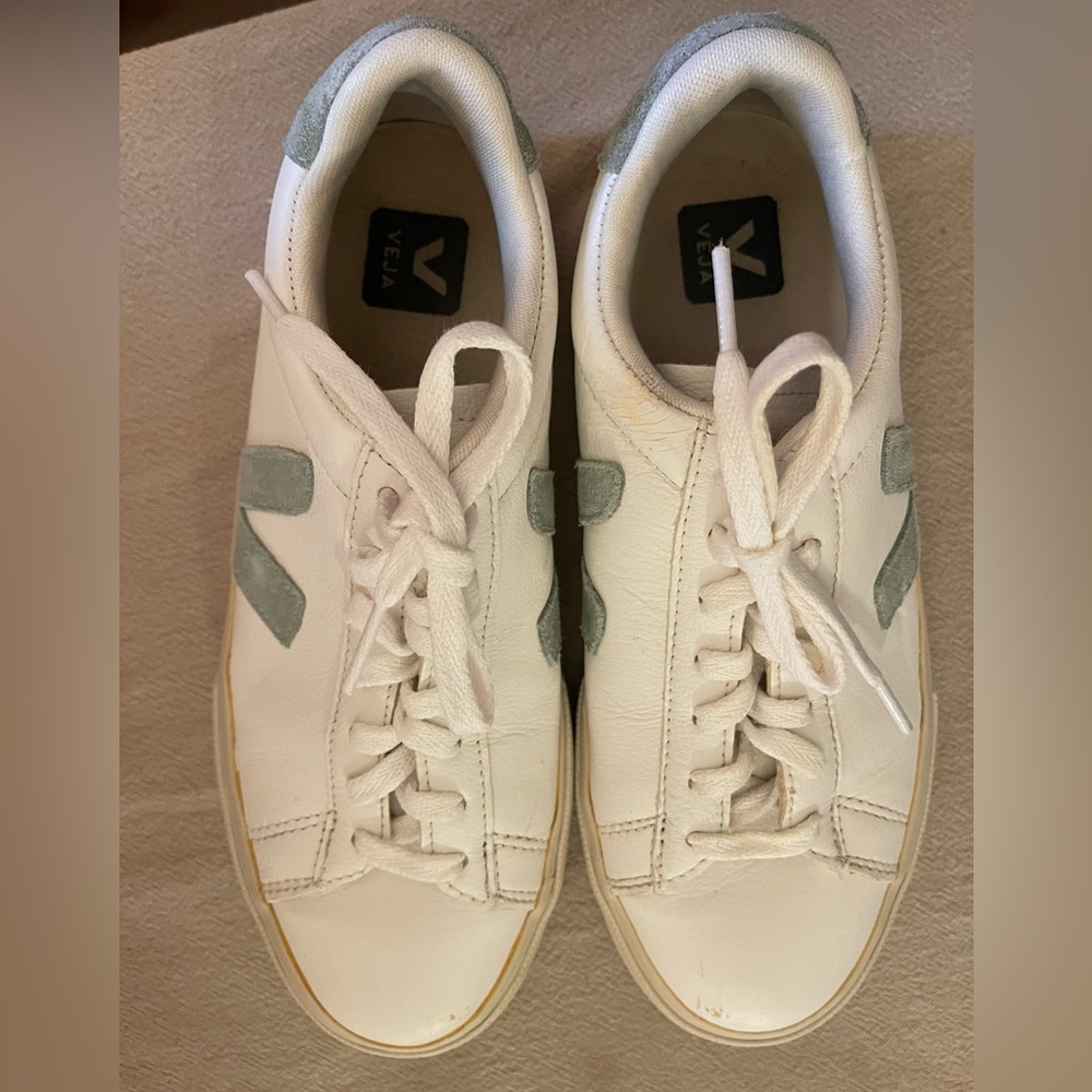 Veja White and Gray Women's Sneakers
